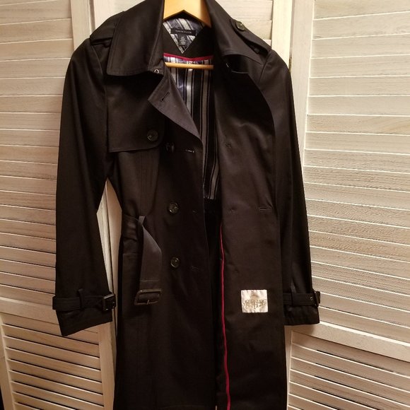 Tommy Hilfiger Navy trenchcoat - Picture 4 of 4
